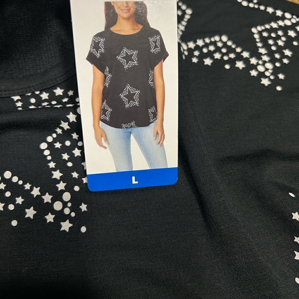 Buffalo Women’s French Terry Short Sleeve Top - Picture 4 of 12